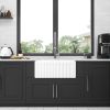Farmhouse/Apron Front White Ceramic Kitchen Sink