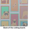 NEW Lots of Apricot Pug Glass Cutting Board Decorative Tempered Glass Kitchen Cutting and Serving Board Large Size Chopping Board