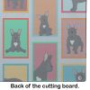 NEW Lots of Black French Bulldog Glass Cutting Board Decorative Tempered Glass Kitchen Cutting and Serving Board Large Size Chopping Board