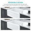Farmhouse/Apron Front White Ceramic Kitchen Sink