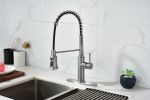 Pull down Single Handle Spring Kitchen Faucet