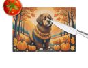 NEW Briard Fall Glass Cutting Board Decorative Tempered Glass Kitchen Cutting and Serving Board Large Size Chopping Board