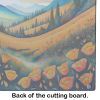 NEW California Poppies in Color Glass Cutting Board Decorative Tempered Glass Kitchen Cutting and Serving Board Large Size Chopping Board