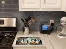 NEW Ghosts Spooky Halloween Glass Cutting Board Decorative Tempered Glass Kitchen Cutting and Serving Board Large Size Chopping Board