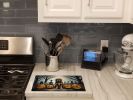 NEW Bloodhound Spooky Halloween Glass Cutting Board Decorative Tempered Glass Kitchen Cutting and Serving Board Large Size Chopping Board