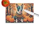 NEW Pit Bull Terrier Fall Glass Cutting Board Decorative Tempered Glass Kitchen Cutting and Serving Board Large Size Chopping Board