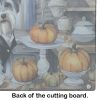 NEW Schnauzer Fall Kitchen Pumpkins Glass Cutting Board Decorative Tempered Glass Kitchen Cutting and Serving Board Large Size Chopping Board