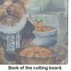 Norfolk Terrier Fall Kitchen Pumpkins Glass Cutting Board Decorative Tempered Glass Kitchen Cutting and Serving Board Large Size Chopping Board