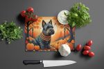 NEW Scottish Terrier Fall Glass Cutting Board Decorative Tempered Glass Kitchen Cutting and Serving Board Large Size Chopping Board