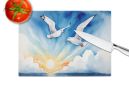 Gulls Soaring High Glass Cutting Board Decorative Tempered Glass Kitchen Cutting and Serving Board Large Size Chopping Board