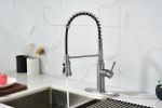 Pull down Single Handle Spring Kitchen Faucet