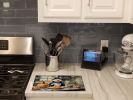 NEW Siberian Husky Fall Kitchen Pumpkins Glass Cutting Board Decorative Tempered Glass Kitchen Cutting and Serving Board Large Size Chopping Board