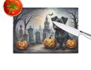 NEW Affenpinscher Spooky Halloween Glass Cutting Board Decorative Tempered Glass Kitchen Cutting and Serving Board Large Size Chopping Board