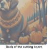 NEW Briard Fall Glass Cutting Board Decorative Tempered Glass Kitchen Cutting and Serving Board Large Size Chopping Board