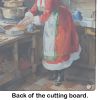 NEW Cookies with Santa Claus Mrs. Claus Glass Cutting Board Decorative Tempered Glass Kitchen Cutting and Serving Board Large Size Chopping Board