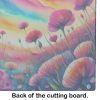 NEW Dianthus in Color Glass Cutting Board Decorative Tempered Glass Kitchen Cutting and Serving Board Large Size Chopping Board