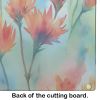 NEW Wyoming Indian Paintbrush in Watercolor Glass Cutting Board Decorative Tempered Glass Kitchen Cutting and Serving Board Large Size Chopping Board