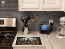 NEW La Catrina Skeleton Spooky Halloween Glass Cutting Board Decorative Tempered Glass Kitchen Cutting and Serving Board Large Size Chopping Board
