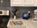 NEW Wyoming Indian Paintbrush in Watercolor Glass Cutting Board Decorative Tempered Glass Kitchen Cutting and Serving Board Large Size Chopping Board