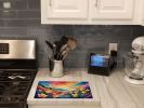 NEW Freesia in Color Glass Cutting Board Decorative Tempered Glass Kitchen Cutting and Serving Board Large Size Chopping Board