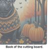 NEW Black Pug Fall Glass Cutting Board Decorative Tempered Glass Kitchen Cutting and Serving Board Large Size Chopping Board