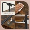 Foldable Rolling Cart with Storage Shelves for Kitchen