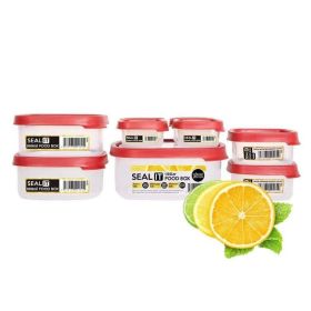 Food Storage Container Set with Easy Locking Lids (Color: Red, Type: Food Storage)
