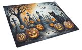 NEW Black Cat Spooky Halloween Glass Cutting Board Decorative Tempered Glass Kitchen Cutting and Serving Board Large Size Chopping Board