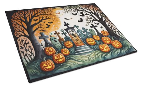 NEW Papel Picado Skeletons Spooky Halloween Glass Cutting Board Decorative Tempered Glass Kitchen Cutting and Serving Board Large Size Chopping Board (Default: Default)