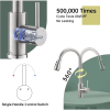 Solid Stainless Steel Kitchen Faucet with Pull Down Sprayer 3 Modes, Modern Kitchen Sink Faucets with Sprayer, High Arch Single Handle Faucet