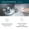 Undermount Kitchen Sink;  16 Gauge Stainless Steel Wet Bar or Prep Sinks Single Bowl