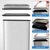 Household Supplies Trash Can with Stay-on Lid and Soft Closure
