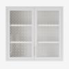 Retro Style Wall Mounted Cabinet Table-Top Storage Cabinet with Hazy Glass Doors and 2 Adjustable Shelves for Bathroom Kitchen Living Room Kitchen Hal