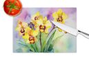 NEW Orchids in Watercolor Glass Cutting Board Decorative Tempered Glass Kitchen Cutting and Serving Board Large Size Chopping Board