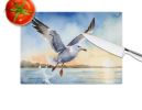Gull Flying Low Glass Cutting Board Decorative Tempered Glass Kitchen Cutting and Serving Board Large Size Chopping Board