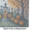 NEW Papel Picado Skeletons Spooky Halloween Glass Cutting Board Decorative Tempered Glass Kitchen Cutting and Serving Board Large Size Chopping Board