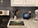 NEW Mummies Spooky Halloween Glass Cutting Board Decorative Tempered Glass Kitchen Cutting and Serving Board Large Size Chopping Board