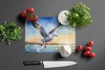 Gull Flying Low Glass Cutting Board Decorative Tempered Glass Kitchen Cutting and Serving Board Large Size Chopping Board