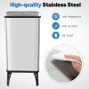 Household Supplies Trash Can with Stay-on Lid and Soft Closure