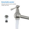 Traditional Wall Mount Stove Swing Arm Folding Pot Filler Kitchen Faucet 2 Handle Double 360¬∞ Rotatable Joints