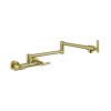 Pot Filler Faucets Both Hot Cold Water Wall Faucet Brass Faucets Kitchen Folding Kitchen Faucets Commercial Sink Faucet 3 Handles 2 Holes Joint Swing