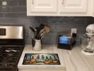 NEW Calacas Skeletons Spooky Halloween Glass Cutting Board Decorative Tempered Glass Kitchen Cutting and Serving Board Large Size Chopping Board