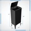 Household Supplies Trash Can with Stay-on Lid and Soft Closure