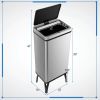 Household Supplies Trash Can with Stay-on Lid and Soft Closure