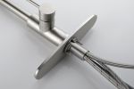 Kitchen Faucets with Pull Down Sprayer Commercial Stainless Steel Single Handle Single Hole Kitchen Sink Faucet