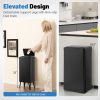 Household Supplies Trash Can with Stay-on Lid and Soft Closure